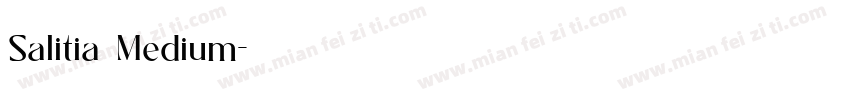 Salitia Medium字体转换